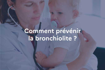 Photo enfant avec message bronchiolite 