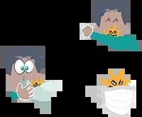 Visuel COVID-19 Barrer la route