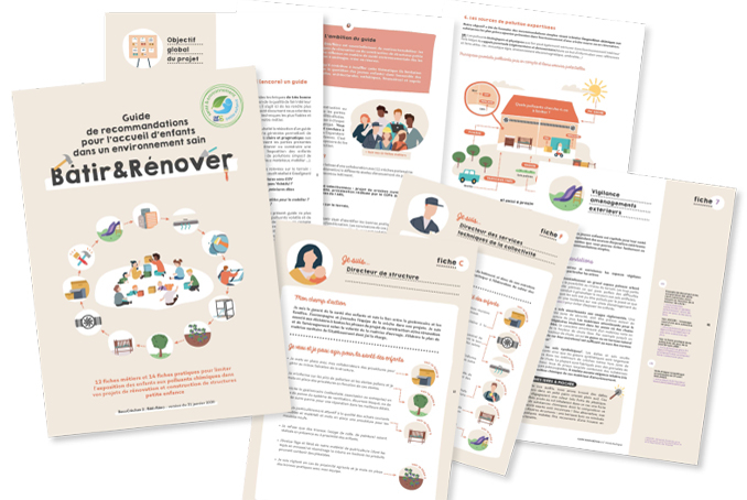 Visuel du guide pour construire ou rénover des crèches en évitant les « substances indésirables »