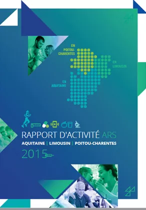 Couverture - Rapport d'activité ARS Nouvelle-Aquitaine 2015 299*420 Vignette