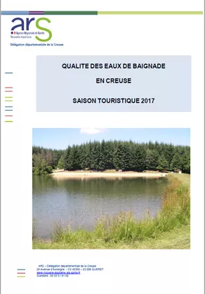 Couverture Rapport "qualité de l'eau de baignade" de la Creuse en 2017 Vignette