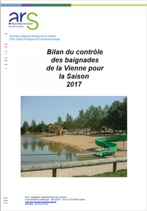 Couverture Rapport "qualité de l'eau de baignade" de la Vienne en 2017 Vignette