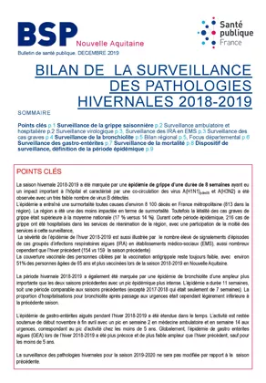Couverture BSP NA / Décembre 2019 - Pathologies hivernales 292*420 Vignette
