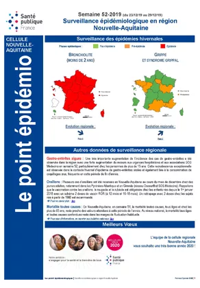 Couverture Epidémio Semaine 52 - Année 2019 292*420 Vignette