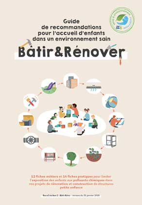 Couverture du guide de recommandations pour l'accueil d'enfants dans un environnement sain