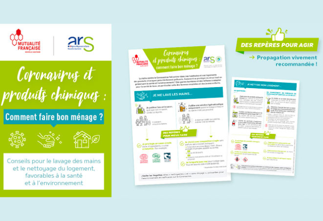 Visuel COVID-19 Ménages et produits chimiques