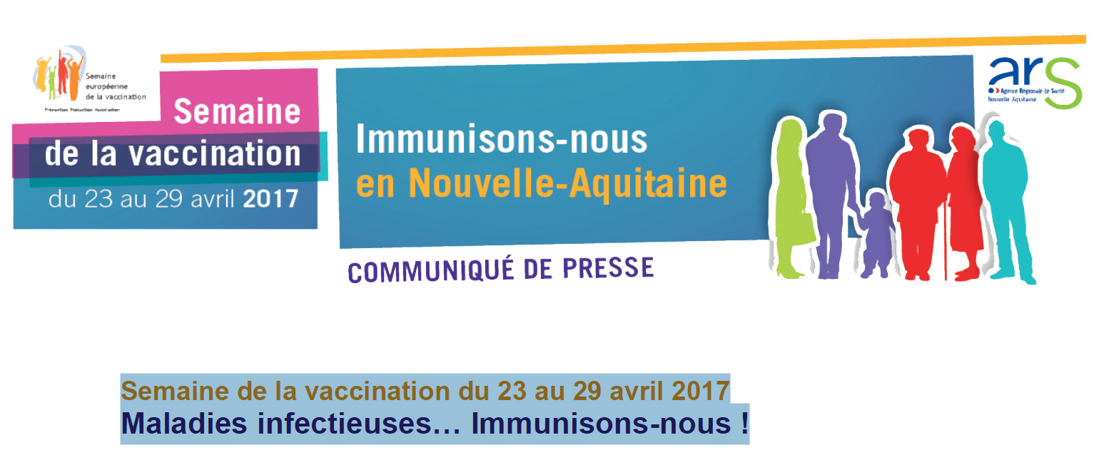 Semaine de la vaccination 2017 - visuel communiqués de presse