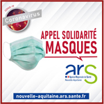 Visuel Coronavirus - Approvision en masques NA carré