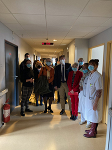 Inauguration du service de médecine gériatrique du centre hospitalier de Guéret le 08/02/2023 - Visite