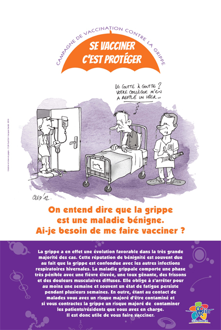 affiche vaccination grippe soignants