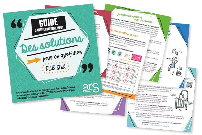 Visuel guide "Des solutions pour un quotidien plus sain"