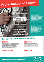 Visuel affiche vaccination professionnel de santé