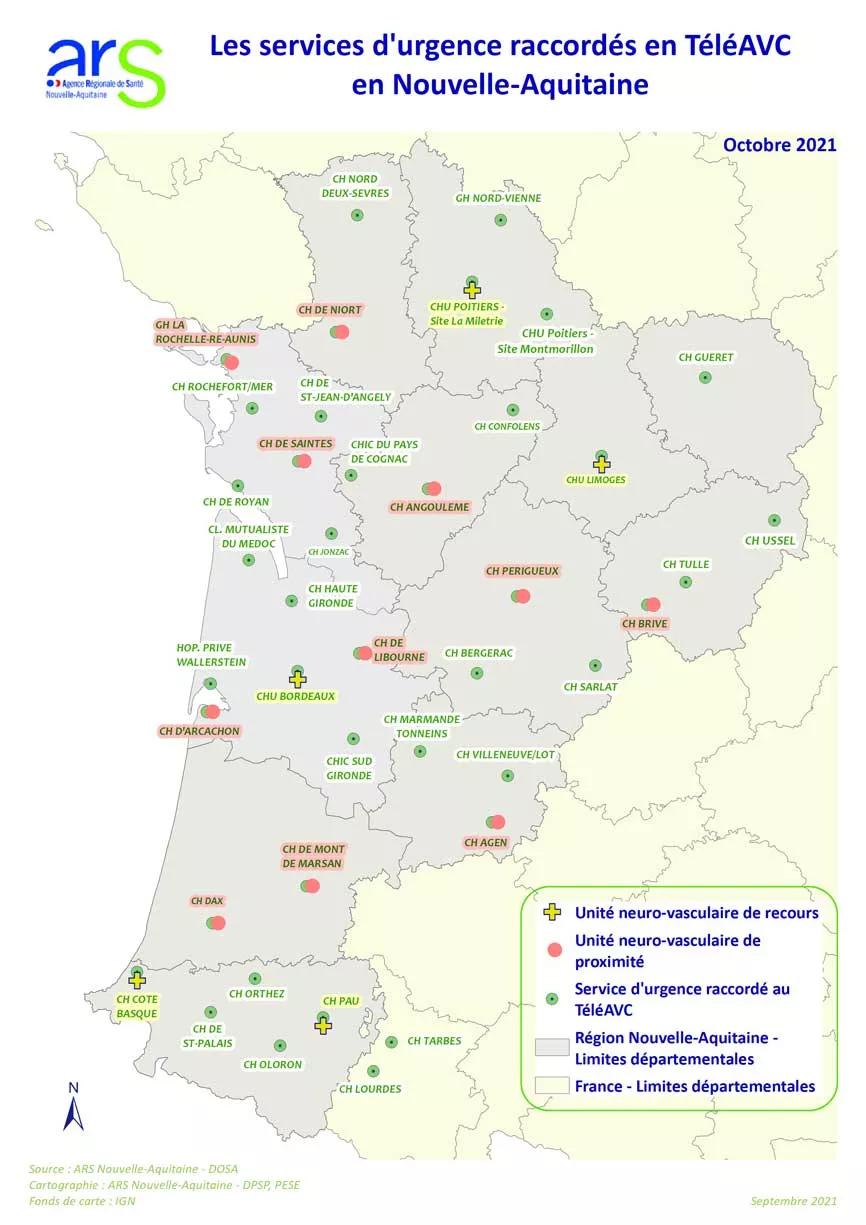 Cartographie des Services d'Urgences et TéléA 2021