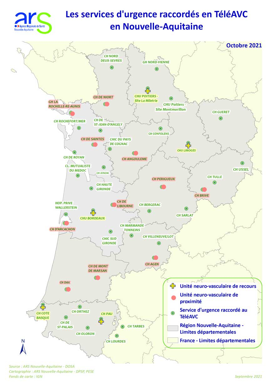 Cartographie des Services d'Urgences et TéléA 2021