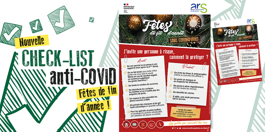 Visuel COVID-19 - Checklist fin d'année 2021