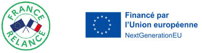 Bandeau logos "France Relance" et "Financé par l'UE"
