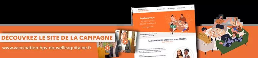 Bandeau site internet campagne HPV