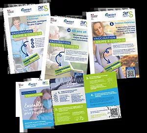 Supports vaccination grippe covid médecine travail et professionnels de santé