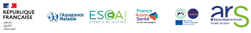 Bandeau logos - Communiqué de presse Mon espace santé : lancement du « Tour de la région Nouvelle-Aquitaine » en janvier 2023 du 13/03/2023
