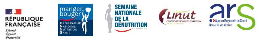Bandeau des logos de la semaine de la dénutrition du 9  novembre 2021