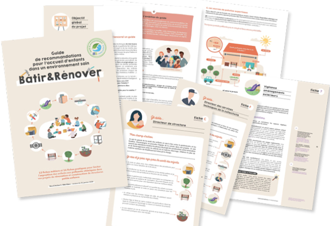 Visuel du guide pour construire ou rénover des crèches en évitant les « substances indésirables »