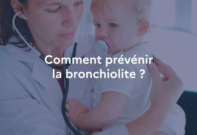 Photo enfant avec message bronchiolite 