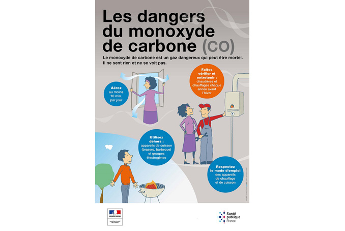 Image Affiche prévention Monoxyde de carbone 