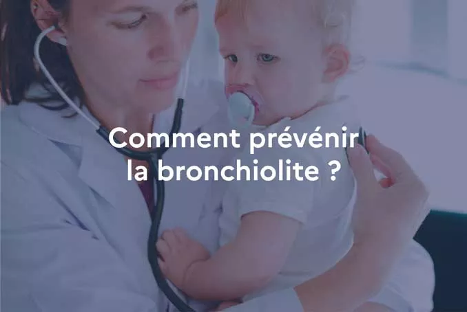 Photo enfant avec message bronchiolite 