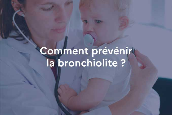 Photo enfant avec message bronchiolite 